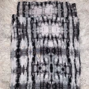 maxi skirt, black and white skirt, Charlotte Russe